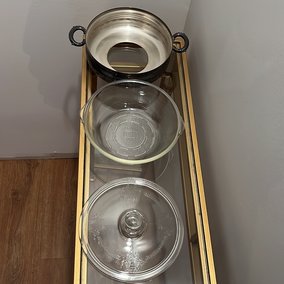 Antique Silver Plate and Glass Casserole Dish with Lid - Picture 6 of 8